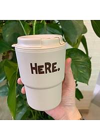 Cốc giữ nhiệt có nắp xoay HERE 320ml cao cấp tiện dụng - Hàng nội địa Nhật Bản. 