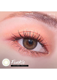 Kính áp tròng xám tây tự nhiên Funkie thương hiệu Angel Eyes đường kính nhỏ có độ từ 0 đến 8