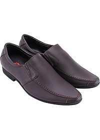 Giày Tây Nam Viền Chỉ Huy Hoàng HT7705 - Nâu