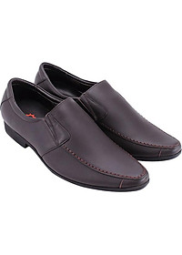 Giày Tây Nam Viền Chỉ Huy Hoàng HT7705 - Nâu