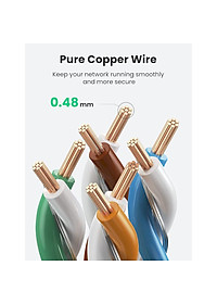 Ugreen UG40172NW190TK 3m 40Gbps 2000mhz dây dẹt Nylon Braided Màu Đen Cáp mạng Cat8 - HÀNG CHÍNH HÃNG
