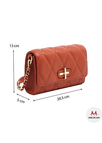 Túi Xách Nữ Đeo Chéo MICOCAH Dáng Công Sở Thời Trang Vân Quả Trám Sang Trọng Thanh Lịch Da Cao Cấp Cực Đẹp MC61