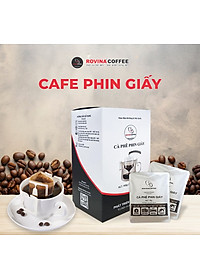 Cà Phê Phin Giấy Rovina – Tiện Lợi – Mọi Lúc – Mọi Nơi Nguyên Chất 100%, Vẹn Tròn Hương Vị Nguyên Bản, Đậm Ngon Đúng Chất