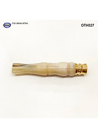 Tẩu bằng sừng sành điệu (OTH027) Thanh lọc, có lõi điều chỉnh hơi - HAHANCO