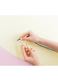 Kim Thêu Nổi Thêu Len Kiểu Oxford Dùng Len Đơn Cỡ Vừa Cán Gỗ Dành Cho Người Mới Bắt Đầu Oxford Punch Needle #8 Fine for Beginner