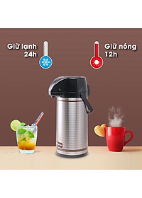 Phích đựng nước Rạng Đông nút bấm 2 lít Model: RD-2045ST3.E