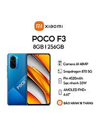 Điện Thoại Thông Minh Xiaomi Poco F3 8Gb L 256Gb - Hàng Chính Hãng - Link Mua
