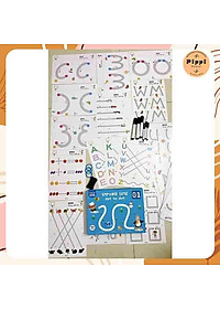 Tập tô vẽ thông minh xóa được - đồ chơi giáo dục toàn diện Montessori cho bé