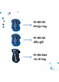 Bộ Bảo Hộ Globber Junior Xs - Xanh Da Trời