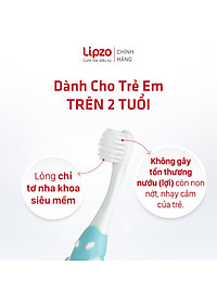 Bàn Chải Đánh Răng Lipzo Kids Step1 Cao Cấp Công Nghệ Chỉ Tơ Nha Khoa Siêu Mềm Dành Cho Trẻ Em Trên 2 Tuổi