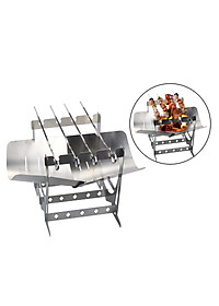 Portable Lightweight Folding Camping Stove Grill Stoves for Campfire Grill BBQ Traveling Picnic Cooking Burner
