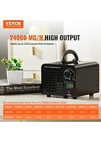 Máy tạo Ozone VEVOR 12000 36000 24000mg/h Máy Ozone Khử mùi Công suất cao Máy tạo Ozone thương mại/công nghiệp tại nhàHàng nhập khẩu