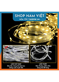 Dây Led Rèm Hạt Gạo Chống Nước, Hiệu Ứng Thác Nước, Trang Trí Ngoài Trời