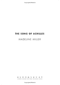 The Song Of Achilles