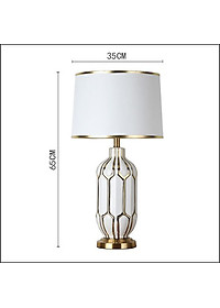 Đèn ngủ để bàn TIGEN kiểu dáng hiện đại, cao cấp trang trí nội thất sang trọng - kèm bóng LED chuyên dụng.