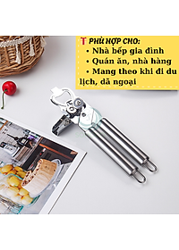Dụng cụ khui đồ hộp thép không gỉ- Cần kẹp mở hộp đa năng tay cầm đôi