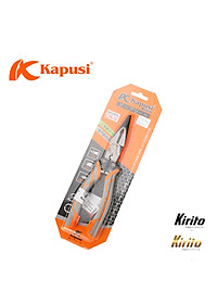 Kìm nhọn đa năng 9inch 225mm KAPUSI Japan K-8068, thép CRV độ cứng cao lưỡi kìm sắc