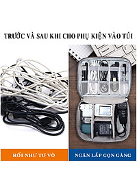 Túi Đựng Phụ Kiện Công Nghệ Chống Nước, Chống Sốc Cao Cấp – Chọn Màu - Túi Bảo Vệ Phụ Kiện Điện Thoại Máy Tính Bảng Laptop Tai Nghe Cáp Sạc Củ Sạc Pin Dự Phòng Chính Hãng Dododios
