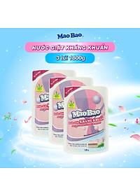 Combo 03 túi nước giặt kháng khuẩn Mao Bao 1800g
