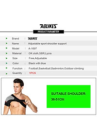 Đai bảo vệ cố định khớp vai AOLIKES A-1697 Adjustable Sport Shoulder Support