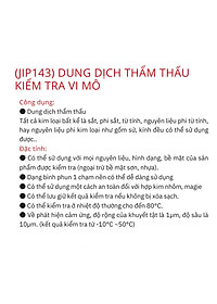 Dung dịch thẩm thấu và phát hiện vết nứt trên bề mặt sản phẩm JIP143
