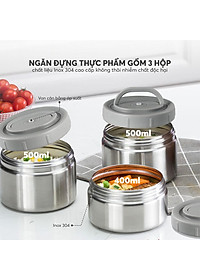 Hộp cơm giữ nhiệt inox 304 Elmich EL8302 dung tích 1.7L - Hàng chính hãng