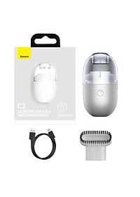 Máy hút bụi Baseus C2 dạng viên nang để bàn -Hàng Chính Hãng 