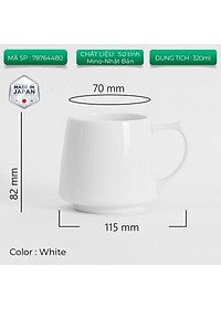 Ly sứ uống trà cà phê Origami Aroma Mug 320ml