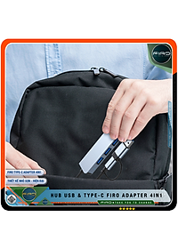 Hub USB 3.0 FIRO Và Hub Type C FIRO - Bộ Chia Cổng USB FIRO - HUB Chuyển Đổi Dành Cho Laptop, PC - Hỗ Trợ Sạc Pin, Kết Nối Đa Năng Ổ Cứng , Bàn Phím, Chuột, Máy In, Thiết Bị Ổ Chia USB - FIRO Type C Adapter 4in1 - Hàng Chính Hãng