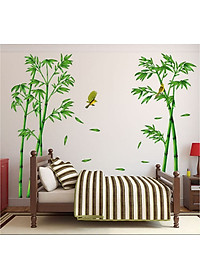 Decal dán tường kết hợp Bụi Tre - Cửa Sổ AM9104-AY823 [ Size Lớn ] 