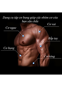 Con Lăn Tập Cợ Bụng 4 Bánh Thương Hiệu PaKaSa Được Tặng Kèm Thảm Lót ( Kích Thước 33 x 25 x 12 cm )- Hàng Chính Hãng