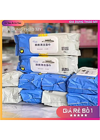 Khăn ướt, giấy ướt vệ sinh bếp, lau nhà bếp đa năng tiện lợi - Hộp 80 miếng