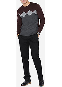 Áo Len Nam Aligro ALEND014 Phối - Xám Nâu