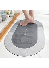 Thảm lau chùi chân siêu thấm hút nước 4 lớp để cửa chống trượt chất liệu dẻo mềm mại