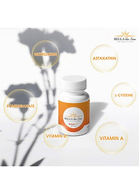Viên Uống Chống Nắng Nội Sinh Và Trắng Da Bella The Sun Nhật Bản - Hộp 30 Viên