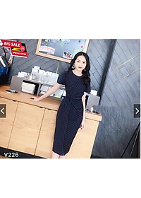 ĐẦM SỌC XOẮN EO HANA