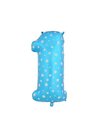 Bong bóng hình chữ số tráng nhôm kích cỡ 32 inch trang trí tiệc sinh nhật