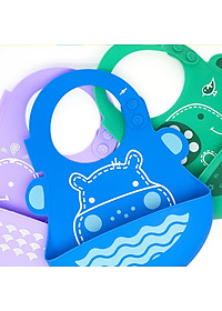 Yếm silicon ăn dặm cho bé Marcus & Marcus, từ 6 tháng