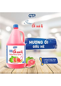 Siro Ổi Xá Lị GTP  - Chuyên dùng pha chế: Trà sữa, Trà trái cây, Cocktail, Mocktail…