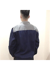 Áo bảo hộ lao động nam nữ khóa kéo SHUNI -012A vải kaki liên doanh loại dày