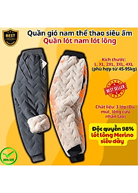 Quần gió lót lông QD2 ấm áp thời trang cho nam, Quần nỉ jogger lót lông QD1 sang trọng và dày dặn D Danido