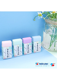 Gôm tẩy bút chì không mùi Pastel Pazto Thiên Long E-010 - Màu ngẫu nhiên - combo 10