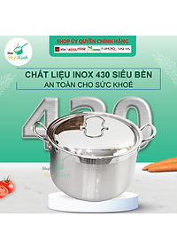 Nồi luộc gà cao cấp FiveStar Standard 3 đáy từ N32-3D nắp inox 32cm , tặng 2 muỗng canh