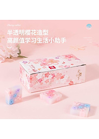 Gôm tẩy hình hoa anh đào Nhật Bản Deli -1 chiếc - dành cho học sinh - 71135 / 71136