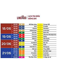 Lịch thi đấu bóng đá World Cup 2026 ( Kích thước 86 cm X 65 cm) chữ to, nhìn rõ