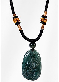 Mặt Dây Chuyền Phật Bản Mệnh Tuổi Thìn Tỵ Phổ Hiền Bồ Tát Đá Cẩm Thạch Nước Ngọc Ngọc Quý Gemstones