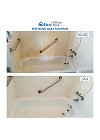 Làm Sạch Tẩy Trắng Đồ Dùng Bằng Sứ SMART TS - Bồn Cầu, Bồn Tắm, Bồn Rửa - Trắng Ngay Sau 5 Phút Không Cần Cọ Rửa - Tặng Kèm Chổi Lông -                      