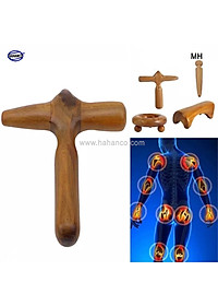 COMBO bộ 13 Dụng Cụ day ấn Huyệt Mát xa toàn thân kiểu Thái bằng gỗ Bách Xanh (MH848) Chăm sóc sức khỏe