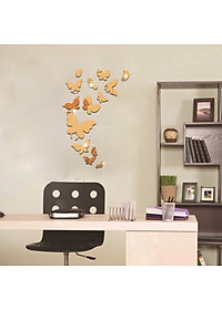 Bộ decal dán tường trang trí 3D sáng tạo cao cấp (M1) 14 bướm