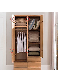 Combo 2 Bộ Nam Châm Hít, Giữ Ngăn Kéo, Cửa Tủ KUNBE, Không Cần Khoan Siêu Tiện Lợi